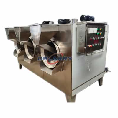Gas Heating Sunflower Seeds Roasting Machine